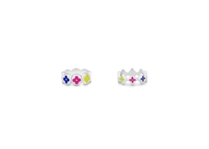 Louis Vuitton MNG Party Set Of 2 Rings Multicolored
