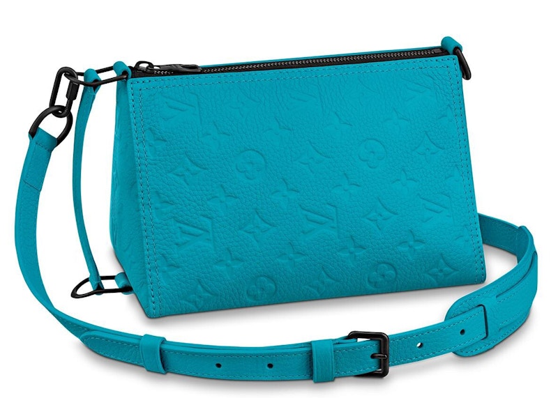 Louis Vuitton Triangle Messenger Monogram Taurillon Turquoise