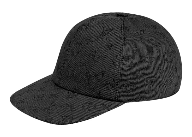 Louis Vuitton Monogram Essential Leather Strapback Cap Zwart