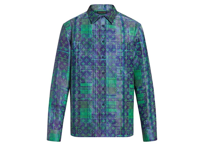 Louis Vuitton Monogram Neon Check Oversized Business Shirt Multicolor