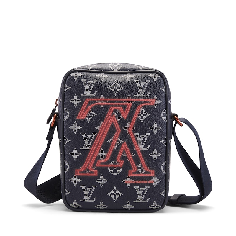 Louis Vuitton Danube Monogram Upside Down Ink PM Blauw