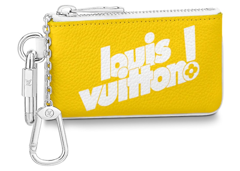 Louis Vuitton Pochette Cle Key Pouch Monogram Geel