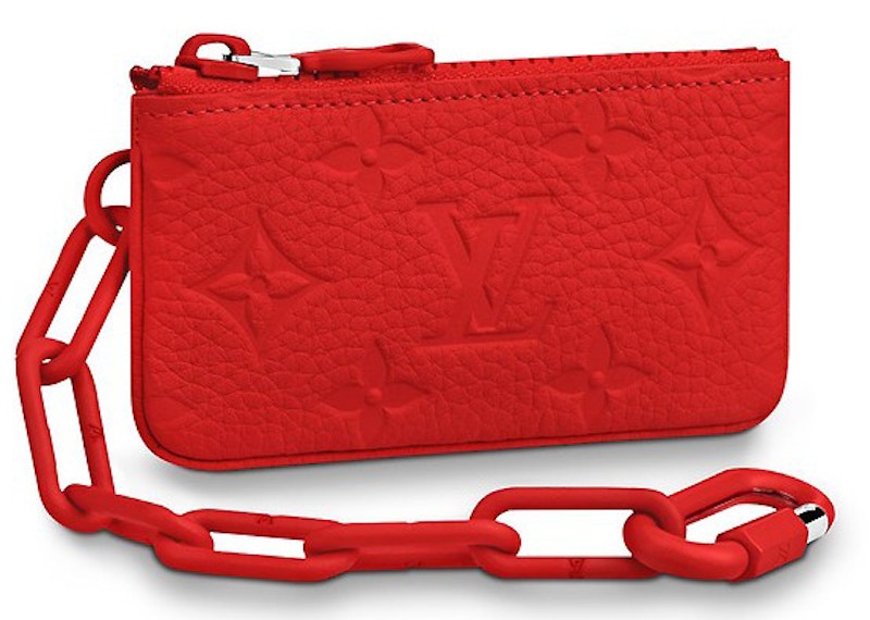 Louis Vuitton Pochette Cle Monogram Rood