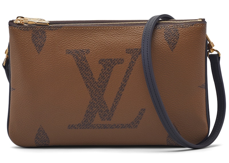 Louis Vuitton Pochette Double Zip Monogram Giant Reverse Bruin