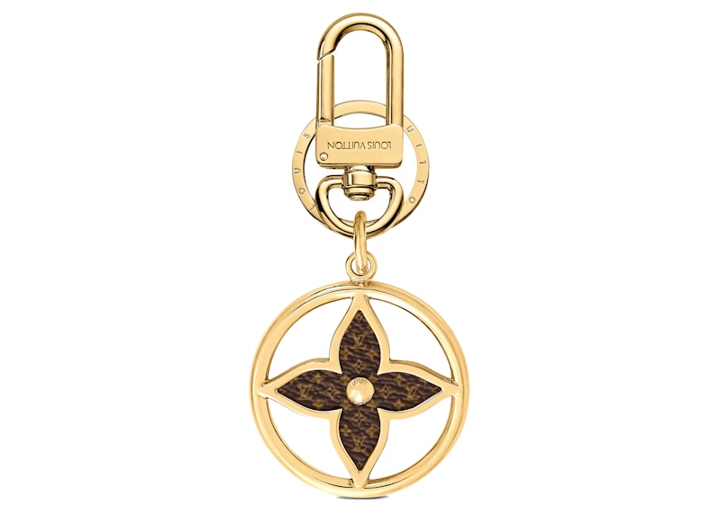 Louis Vuitton Puzzle Flower Monogram Keyring /Monogram Canvas Goud