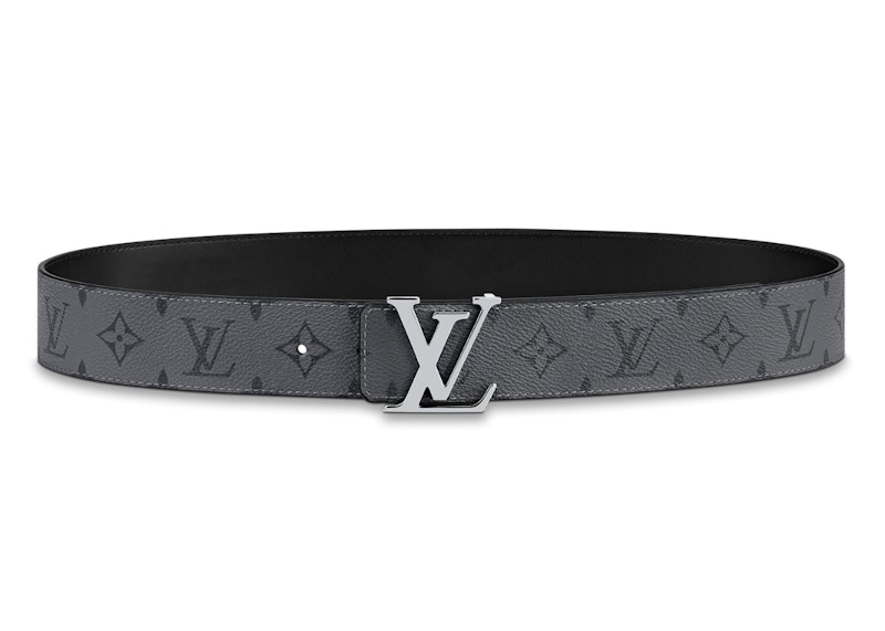 Louis Vuitton Reversible Belt Initiales Monogram Eclipse Reverse 40MM Grijs