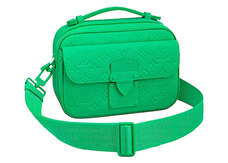 Louis Vuitton S Lock Messenger Monogram Embossed Minty Groen