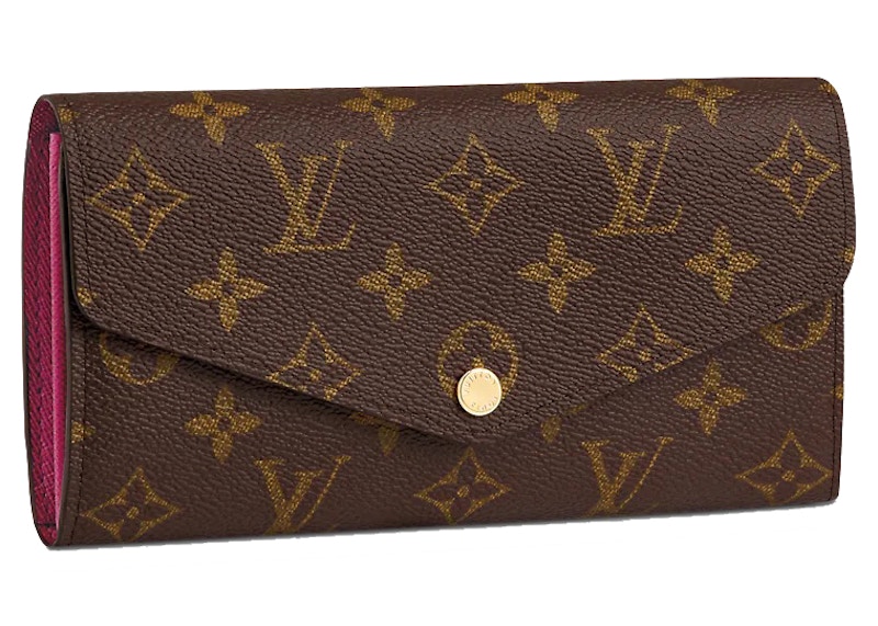 Louis Vuitton Sarah Wallet Monogram Fuchsia Paars