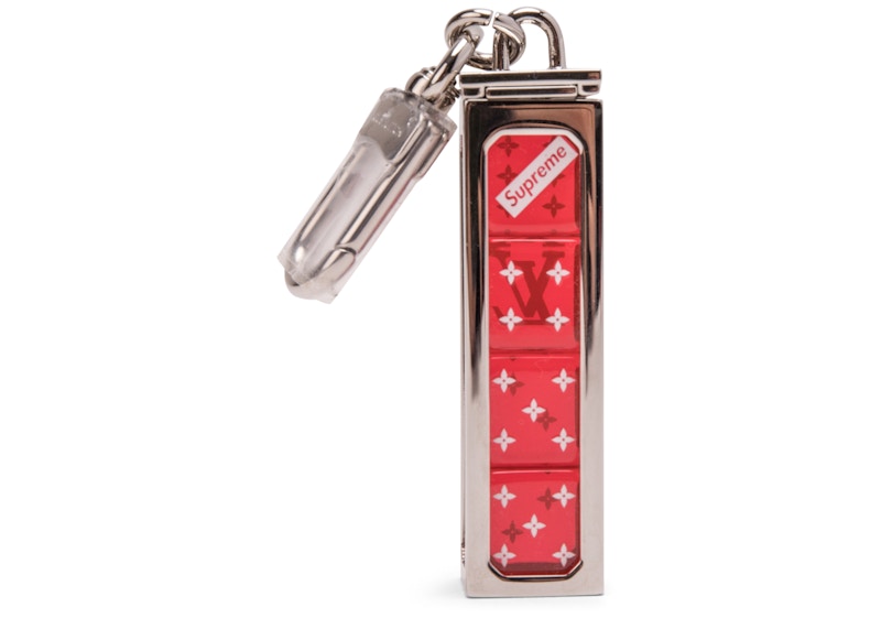 Louis Vuitton x Supreme Dice Key Chain Rood