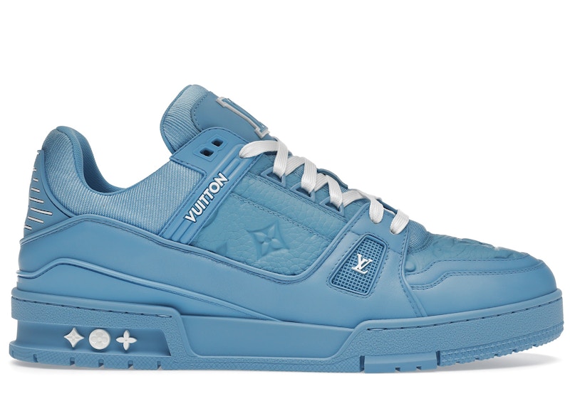 Louis Vuitton Trainer Embossed Monogram Blauw