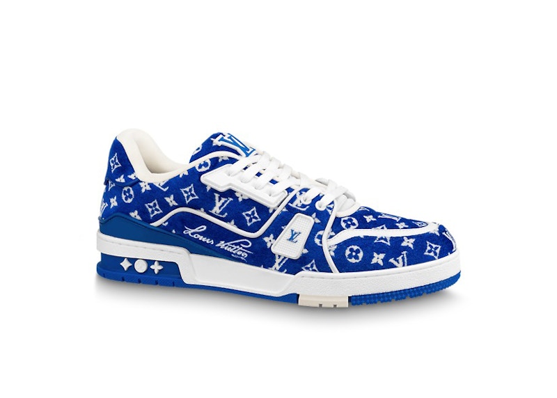 Louis Vuitton Trainer Monogram Textile Blauw