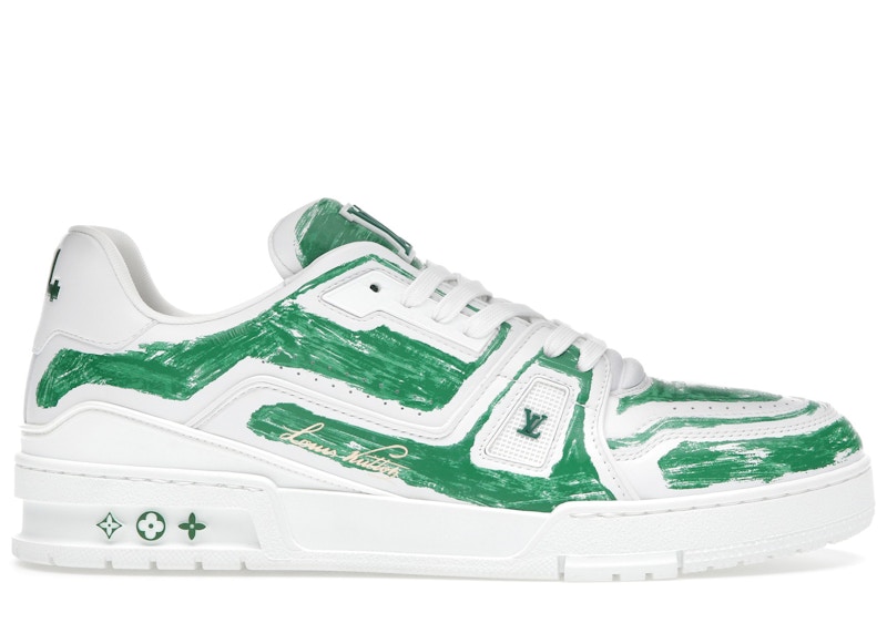 Louis Vuitton Trainer Colored-In Motif Groen