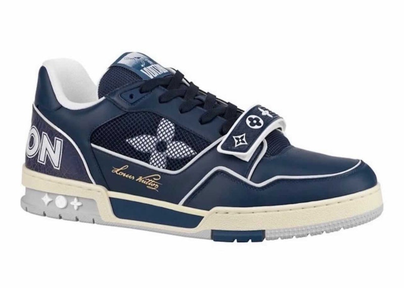 Louis Vuitton Trainer Mesh Marineblauw