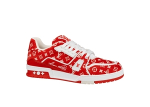Louis Vuitton Trainer Monogram Textile Rood