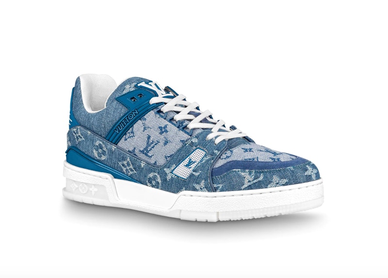 Louis Vuitton Trainer Sneaker Monogram Blauw