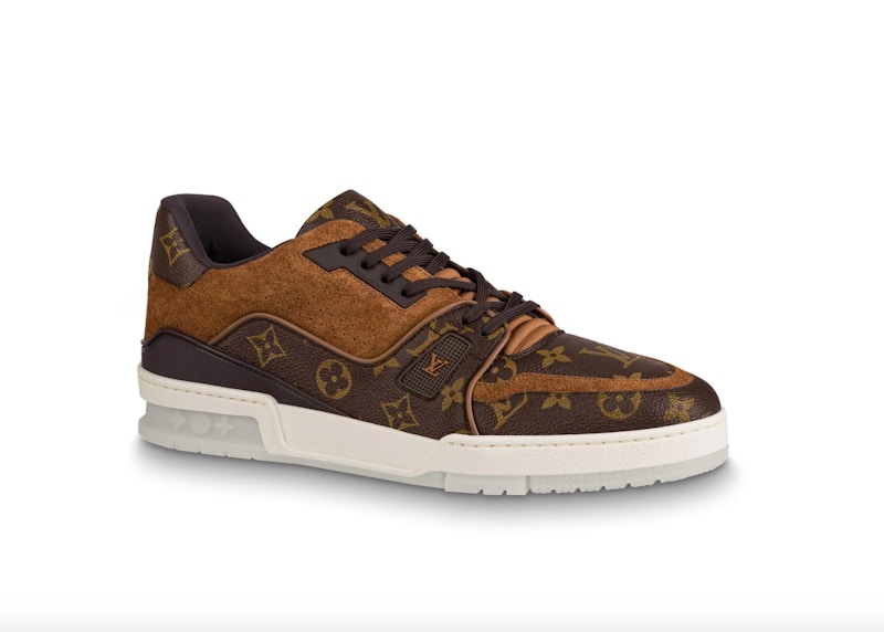 Louis Vuitton Trainer Suede Monogram Bruin
