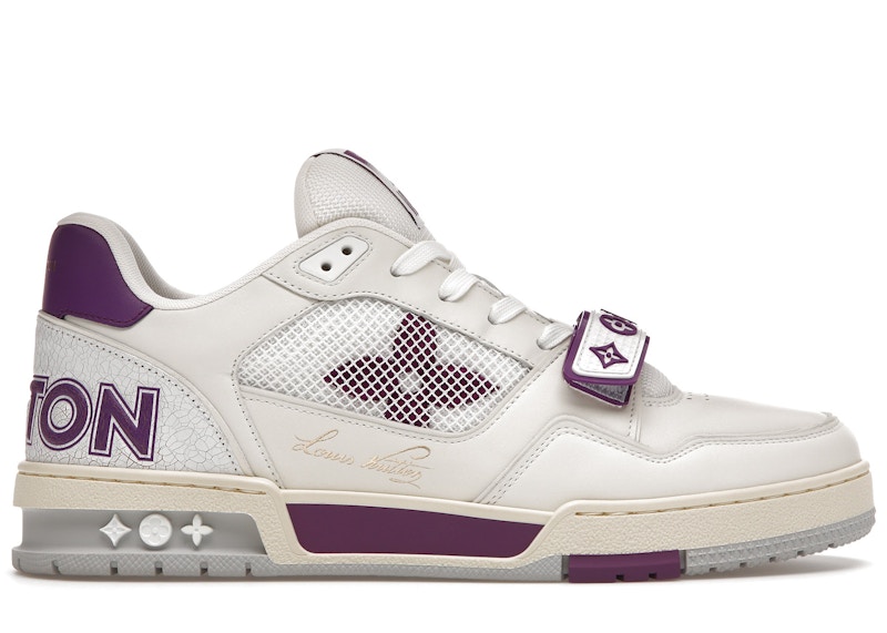 Louis Vuitton Trainer Violet Mesh Wit