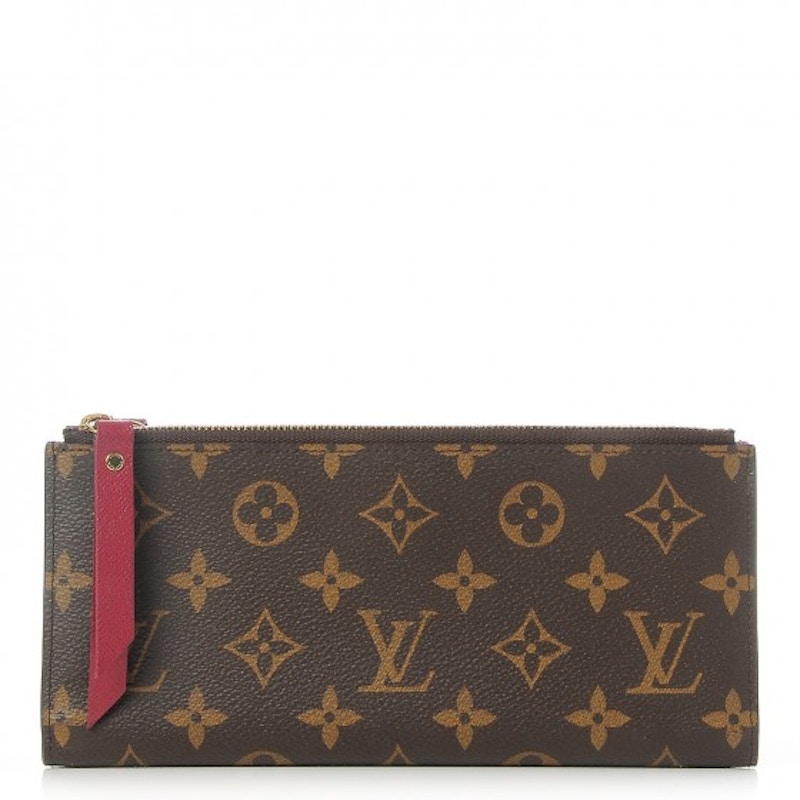 Louis Vuitton Wallet Adele Monogram Fuchsia Paars
