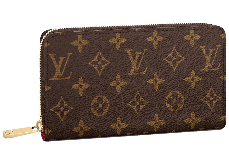 Louis Vuitton Zippy Wallet Monogram Fuchsia Paars