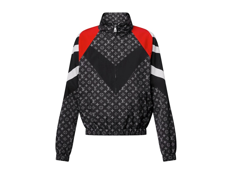 Louis Vuitton x Nigo Monogram Printed Nylon Tracksuit Top Graphite Zilver