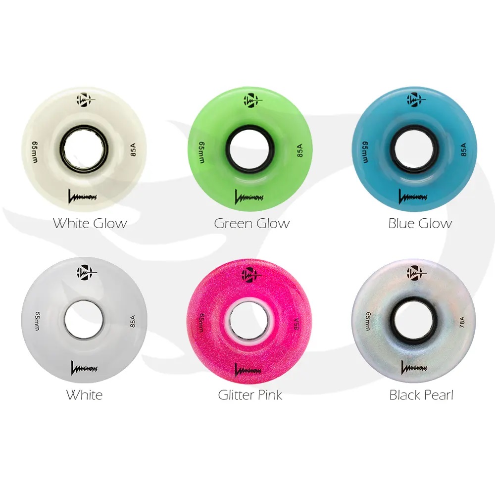 Luminous – LED 65mm – Longboard Wielen – Glow Wit