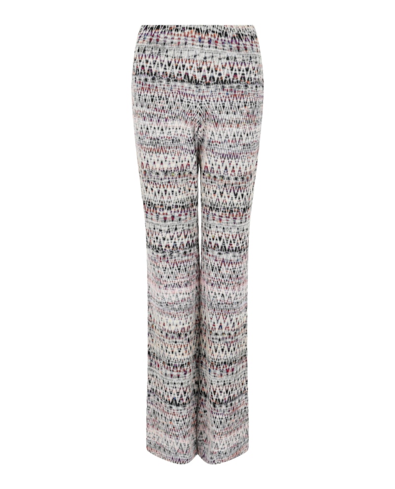 M Missoni Zig Zag Patterned Flared Leg Pants Multi Multicolor