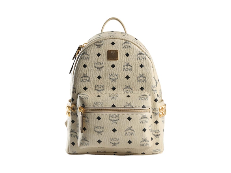 MCM Stark Vi Small Backpack Beige