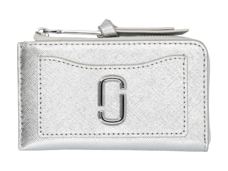 Marc Jacobs The Top Zip Multi Wallet Zilver