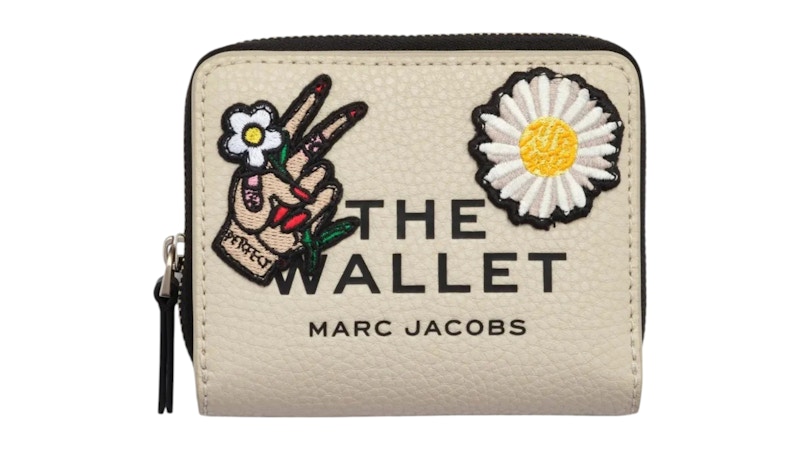 Marc Jacobs Women’s The Mini Compact Wallet Cloud Wit