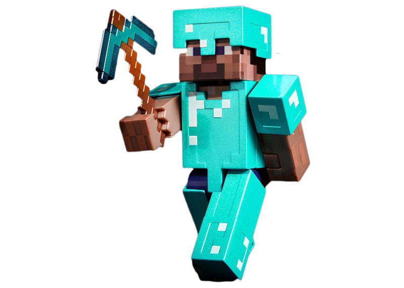 Mattel Minecraft Diamond Level Steve 2022 SDCC Exclusive Action Figure