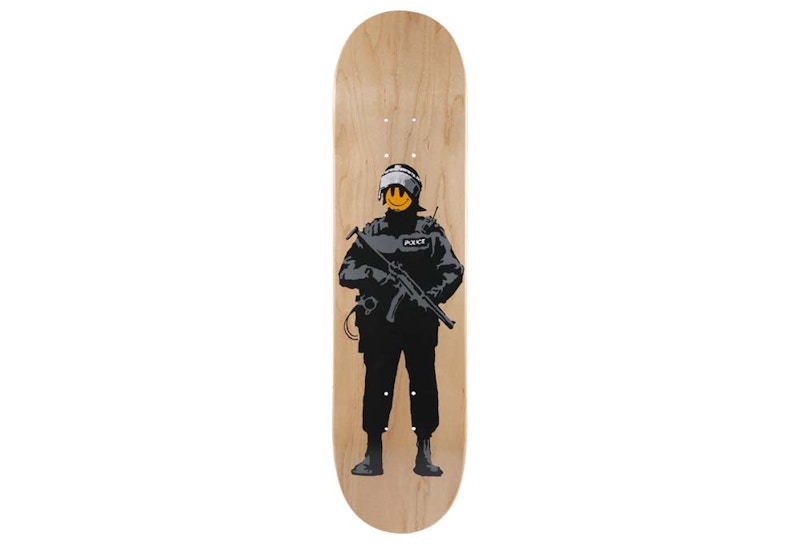 Medicom Sync. x Bansky BRANDALISM “Riot Cop” Skateboard Deck
