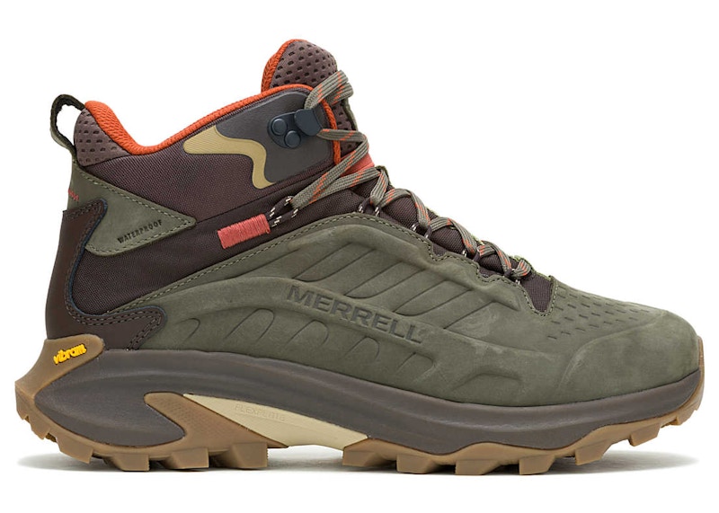 Merrell Moab Speed 2 Leather Mid Waterproof Olijf