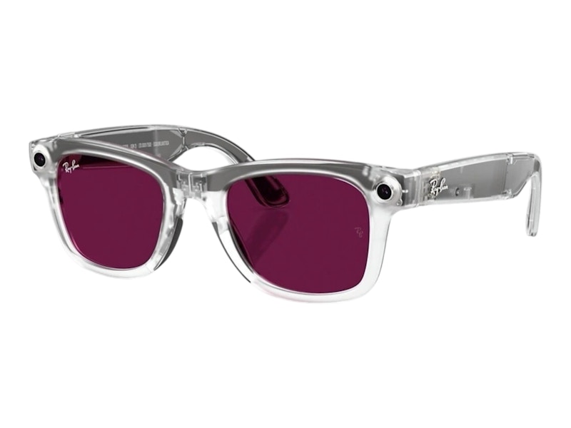 Meta x Ray-Ban Wayfarer Transitional RW4012 Clear/Ruby