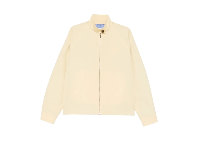 Miu Miu Checked Technical Jacket Vanilla Creme