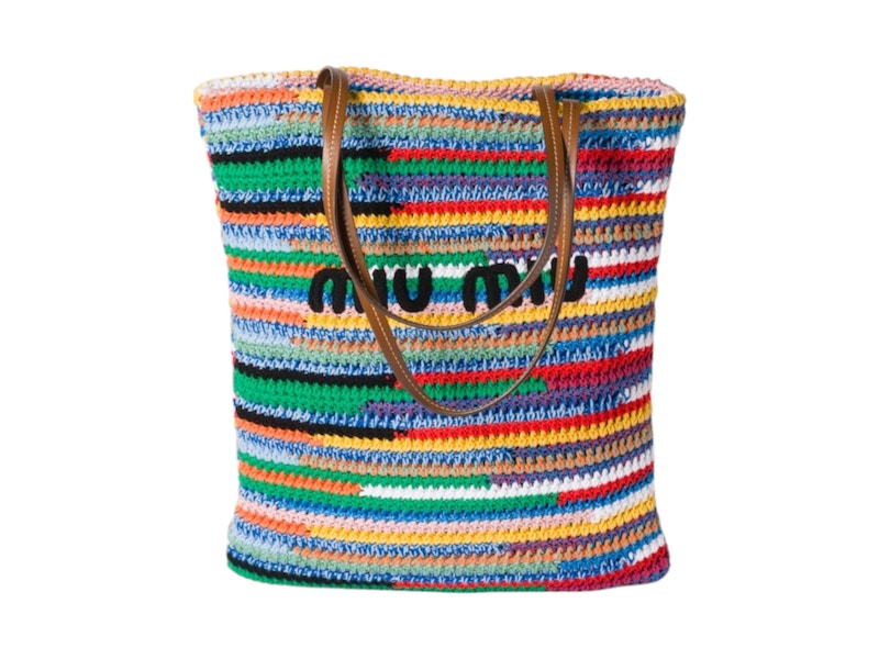 Miu Miu Crochet Tote Multicolor