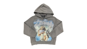Mixed Emotion Rhinestone Hoodie Grijs