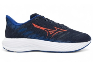 Mizuno Enerzy Rider Jr Peacoat Ignitionred Reflective Blauw