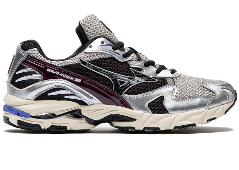 Mizuno Wave Rider 10 Harbor Mist Fig Zwart