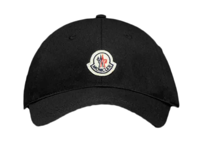 Moncler Logo Baseball Cap Zwart