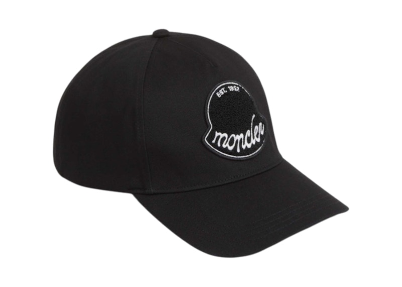 Moncler Logo-Patch Adjustable Cap Zwart