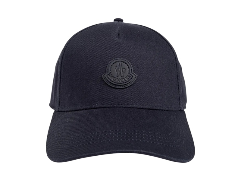 Moncler Logo Patch Baseball Cap Blauw