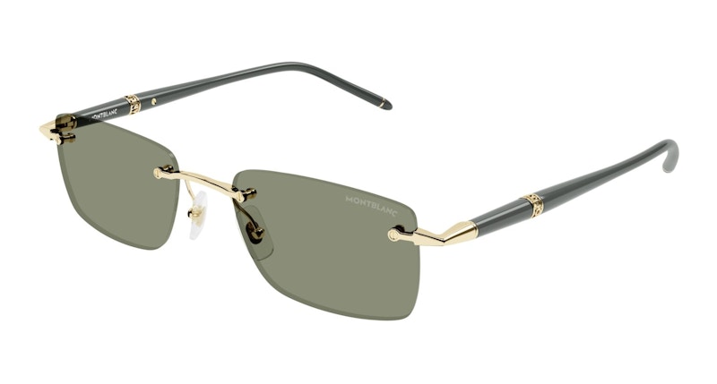 Mont Blanc Rectangular Sunglasses Groen