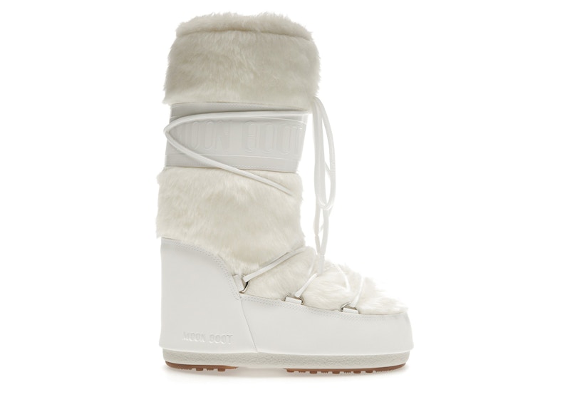 Moon Boot Icon Faux-Fur Boot Wit