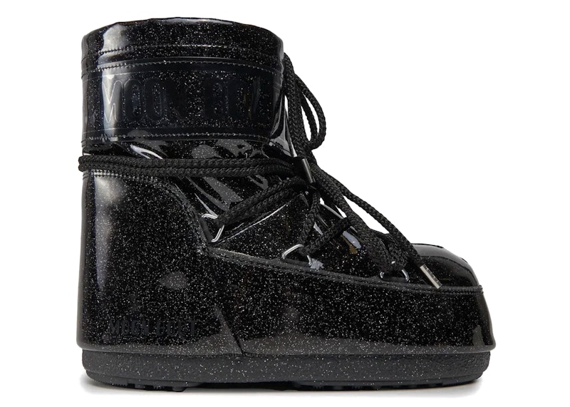 Moon Boot Icon Glitter Low Boot Zwart