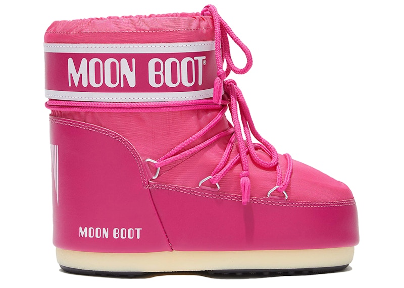 Moon Boot Icon Low Nylon Boot Magenta Roze