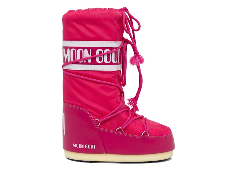 Moon Boot Icon Nylon Boot Magenta Roze
