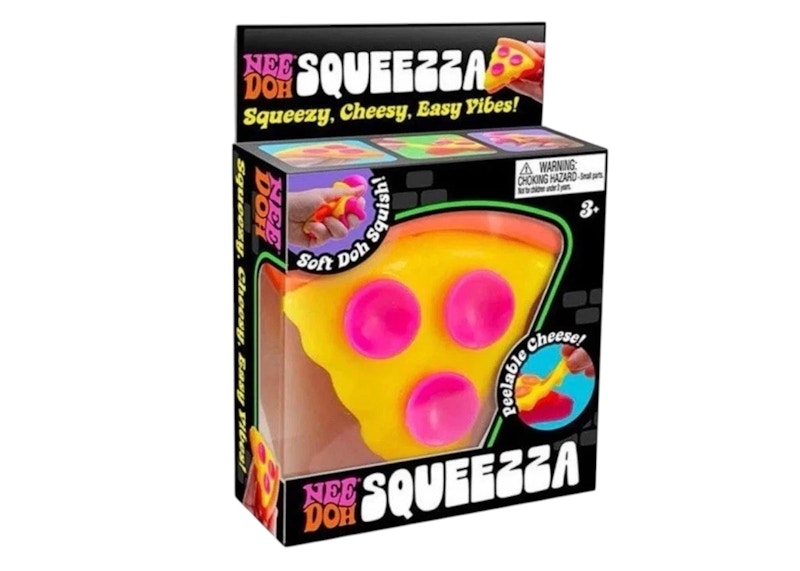 NeeDoh Squeeza Pizza Squishy Fidget Toy Crust