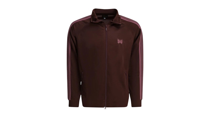 Needles Poly Smooth Zippered Sweatshirt Rood