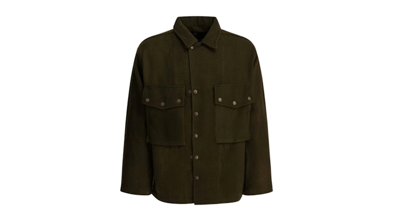 Needles Wool Overshirt Groen