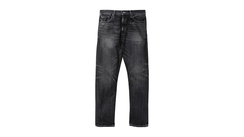 Neighborhood Washed DP Mid Pant Zwart